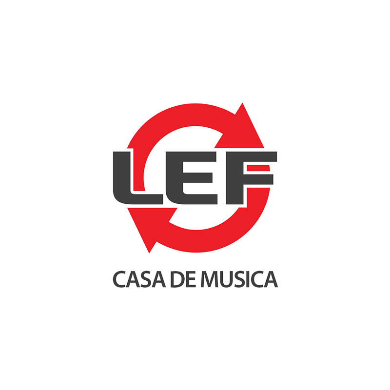 isologo logotipo lef casa de musica